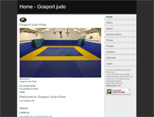 Tablet Screenshot of gosportjudo.com